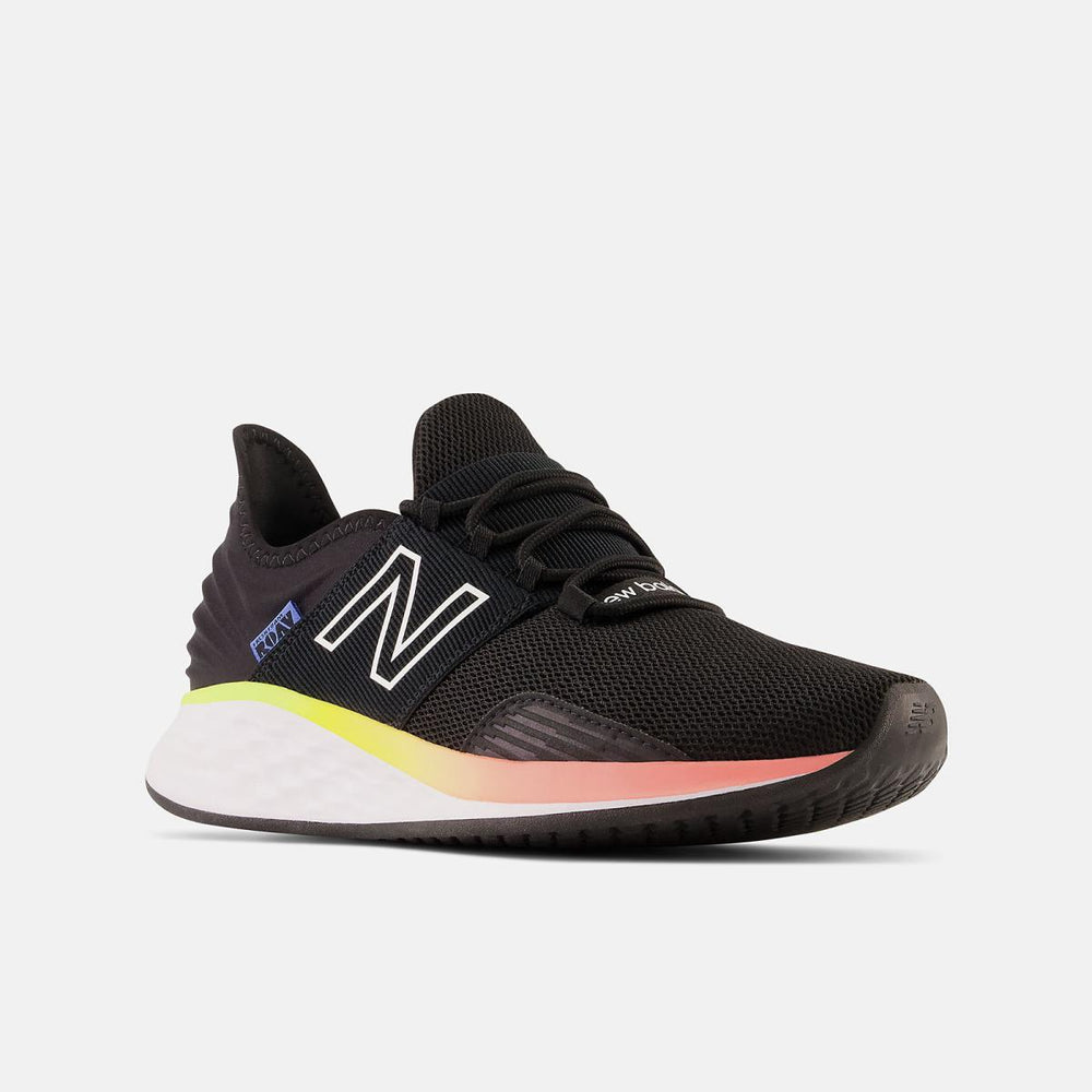 Running | Women New Balance Fresh Foam Roav Black With White And Bright Lapis