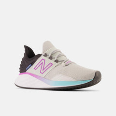Running | Women New Balance Fresh Foam Roav Grey Matter With Summer Aqua And Cosmic Rose