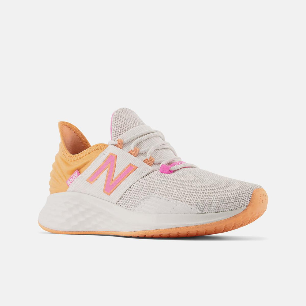 Running | Women New Balance Fresh Foam Roav Nimbus Cloud With Peach Glaze And Vibrant Pink