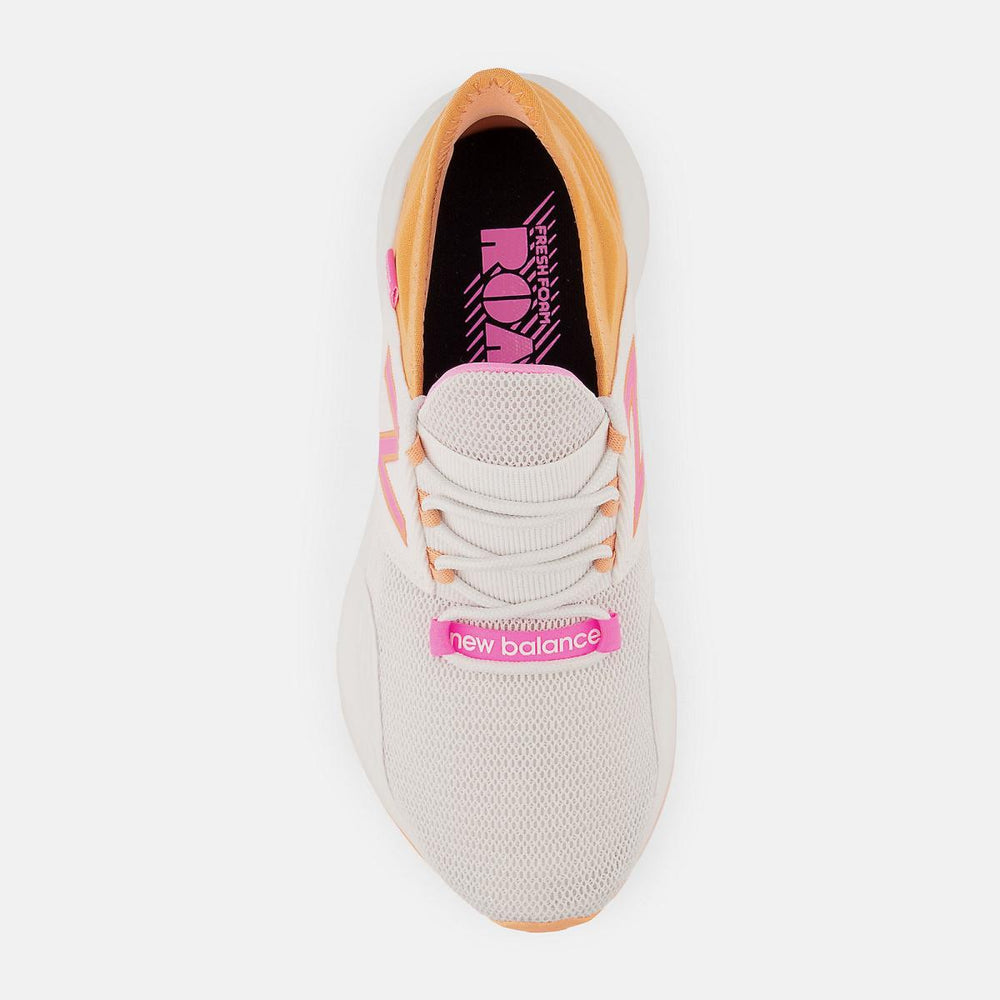 Running | Women New Balance Fresh Foam Roav Nimbus Cloud With Peach Glaze And Vibrant Pink