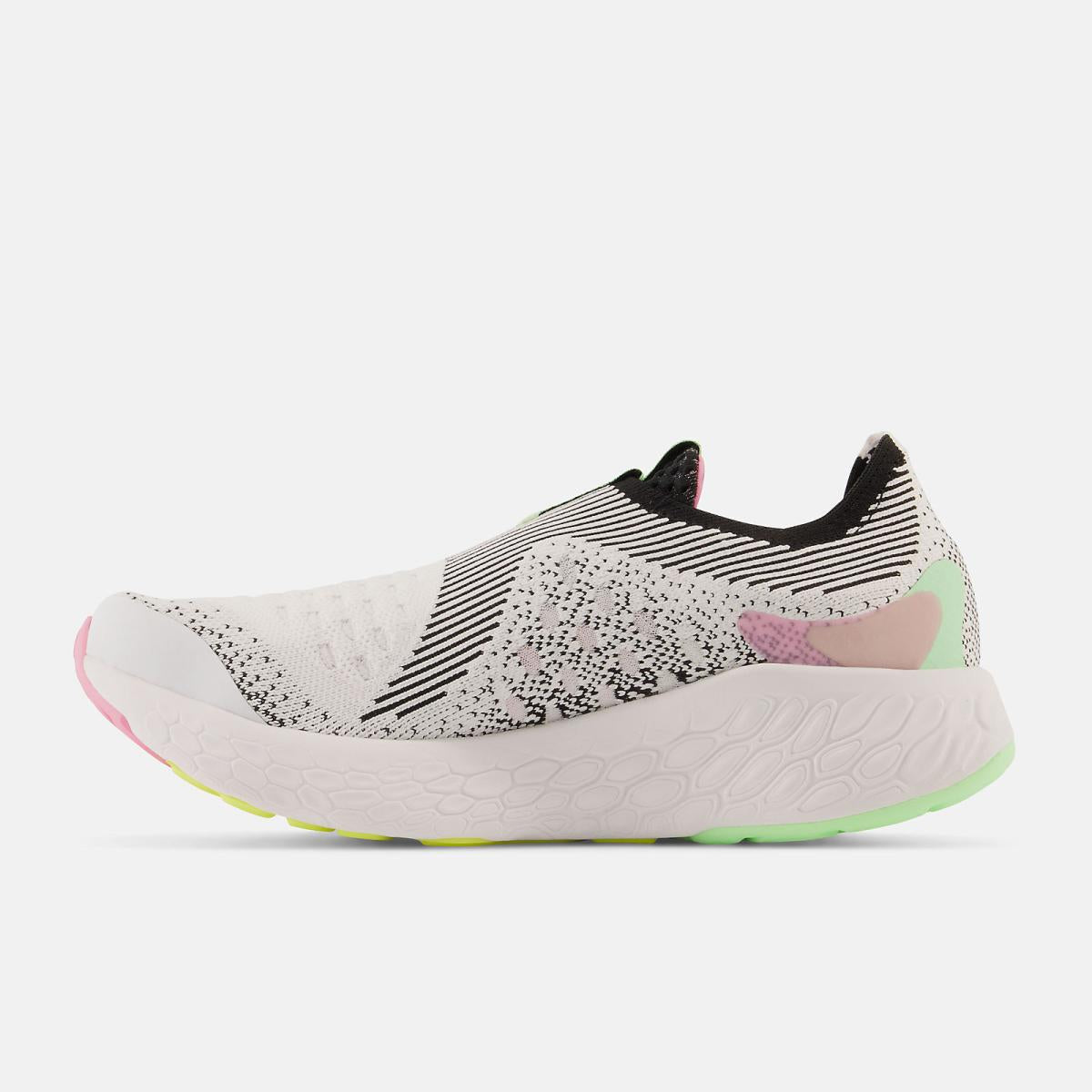 Running | Women New Balance Fresh Foam X 1080 Unlaced White With Black And Vibrant Green