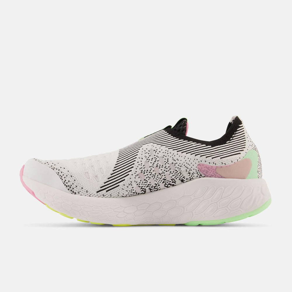 Running | Women New Balance Fresh Foam X 1080 Unlaced White With Black And Vibrant Green