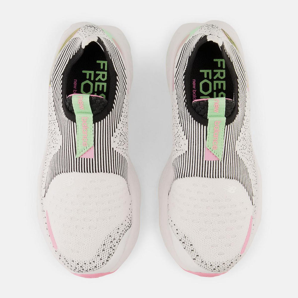 Running | Women New Balance Fresh Foam X 1080 Unlaced White With Black And Vibrant Green