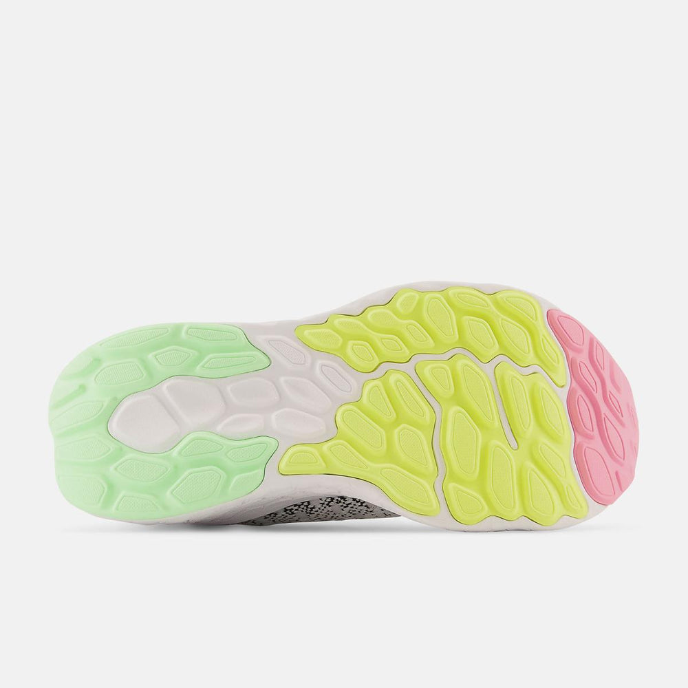 Running | Women New Balance Fresh Foam X 1080 Unlaced White With Black And Vibrant Green