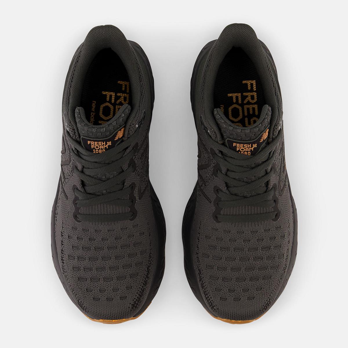 Running | Women New Balance Fresh Foam X 1080v12 Lounge Around Blacktop With Black And Copper Metallic