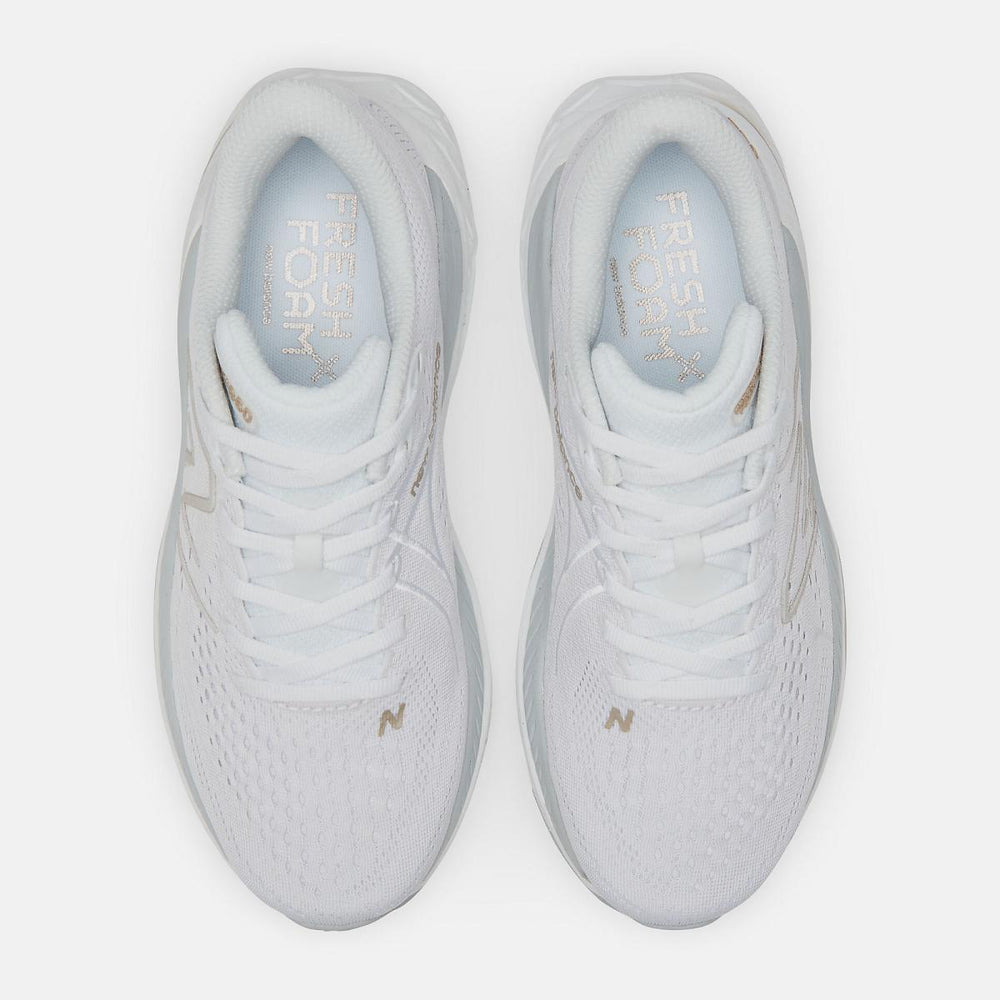 Running | Women New Balance Fresh Foam X 860v13 White With Light Aluminum And Light Gold Metallic