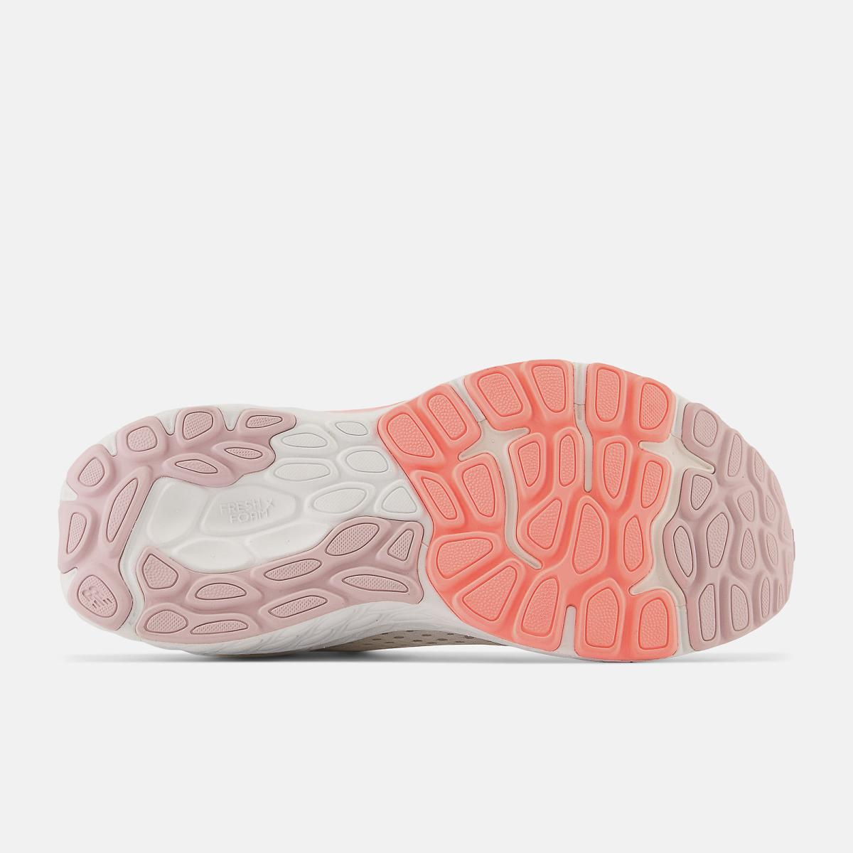 Running | Women New Balance Fresh Foam X 860v13 White With Light Gold Metallic And Grapefruit