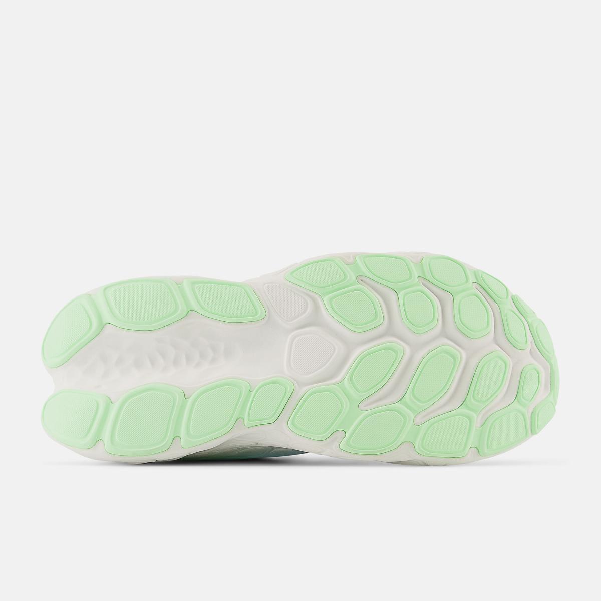 Running | Women New Balance Fresh Foam X More V4 Blue With Green Aura And White