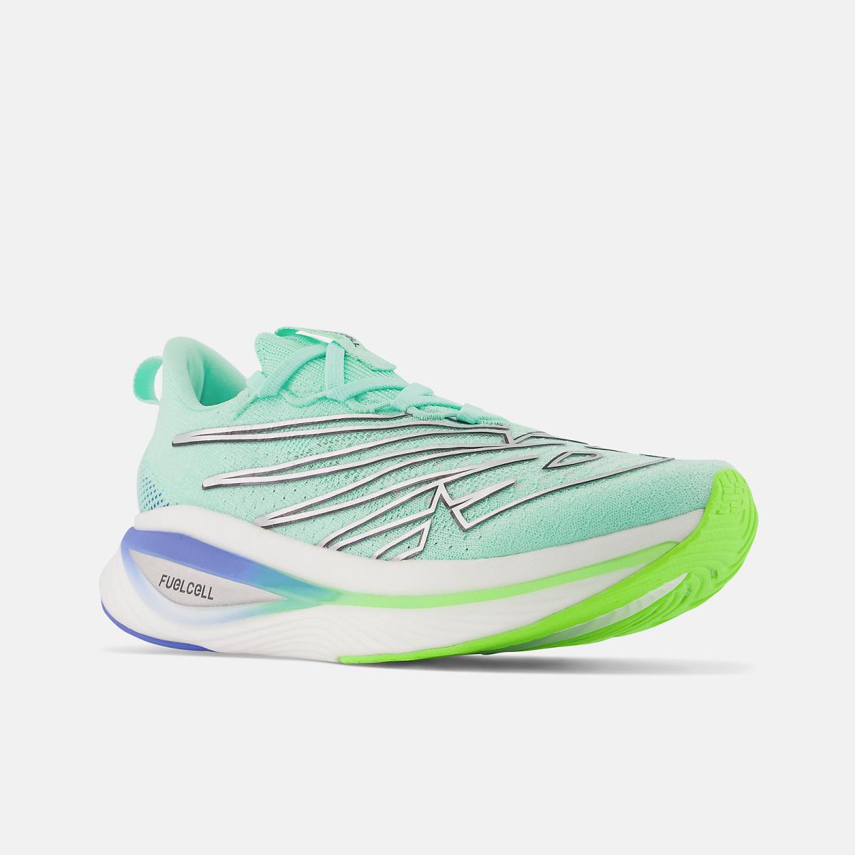 Running | Women New Balance FuelCell SuperComp Elite V3 Bright Mint With Pixel Green