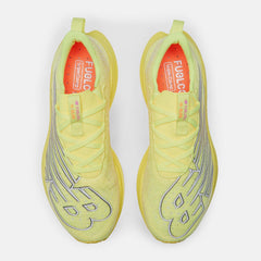 Running | Women New Balance FuelCell SuperComp Elite V3 Cosmic Pineapple With White Iridescent And Dark Silver Metallic