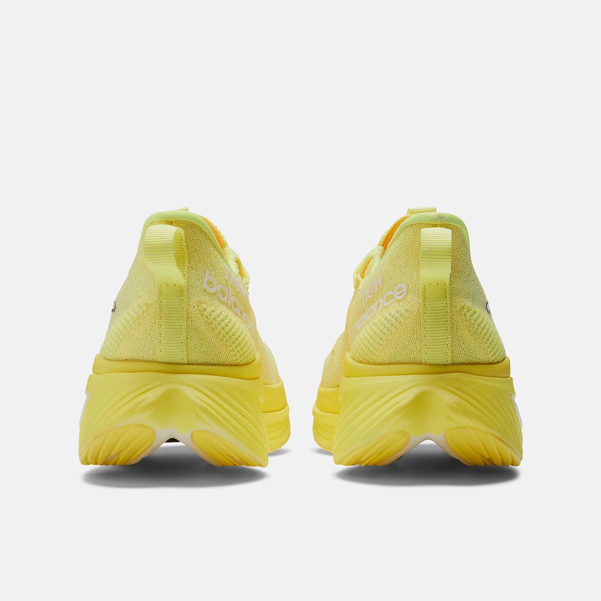 Running | Women New Balance FuelCell SuperComp Elite V3 Cosmic Pineapple With White Iridescent And Dark Silver Metallic