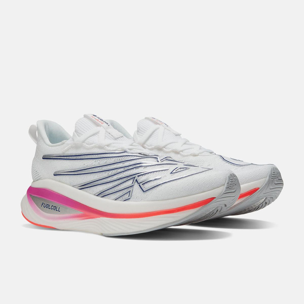 Running | Women New Balance FuelCell SuperComp Elite V3 White With Victory Blue