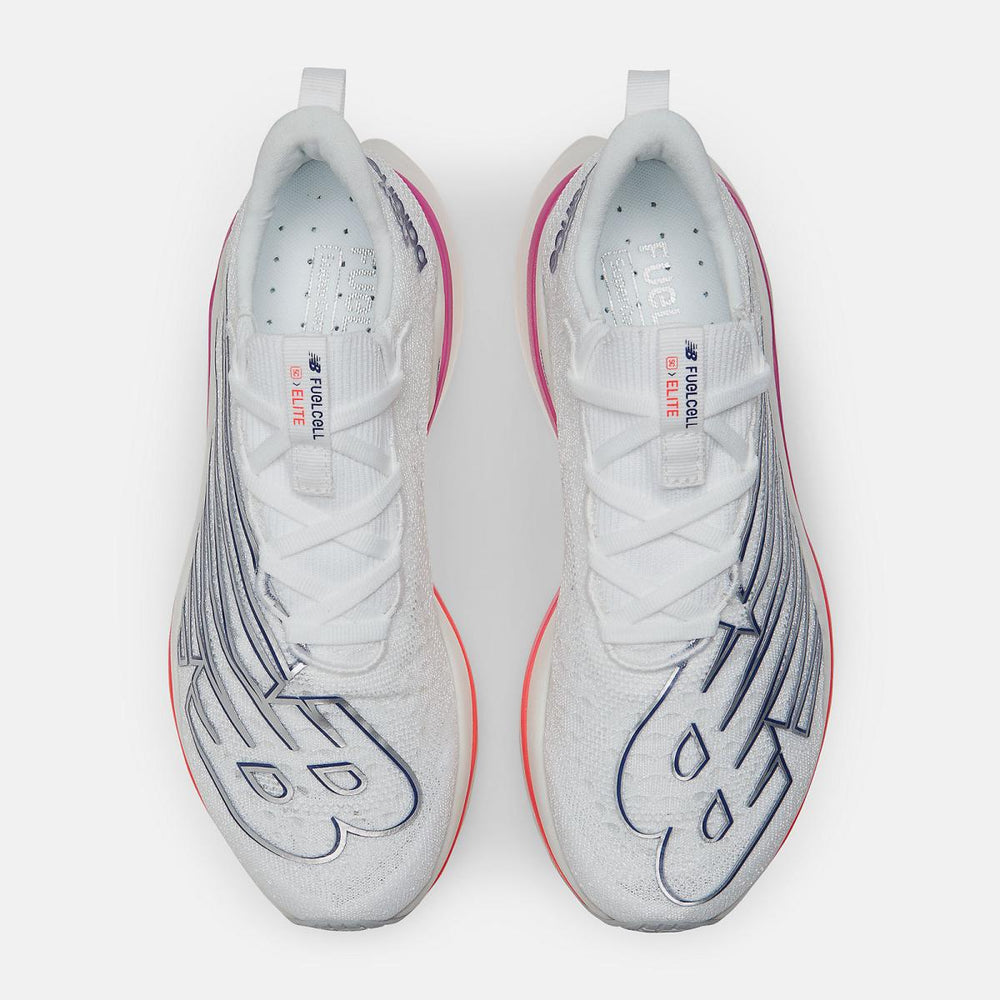 Running | Women New Balance FuelCell SuperComp Elite V3 White With Victory Blue