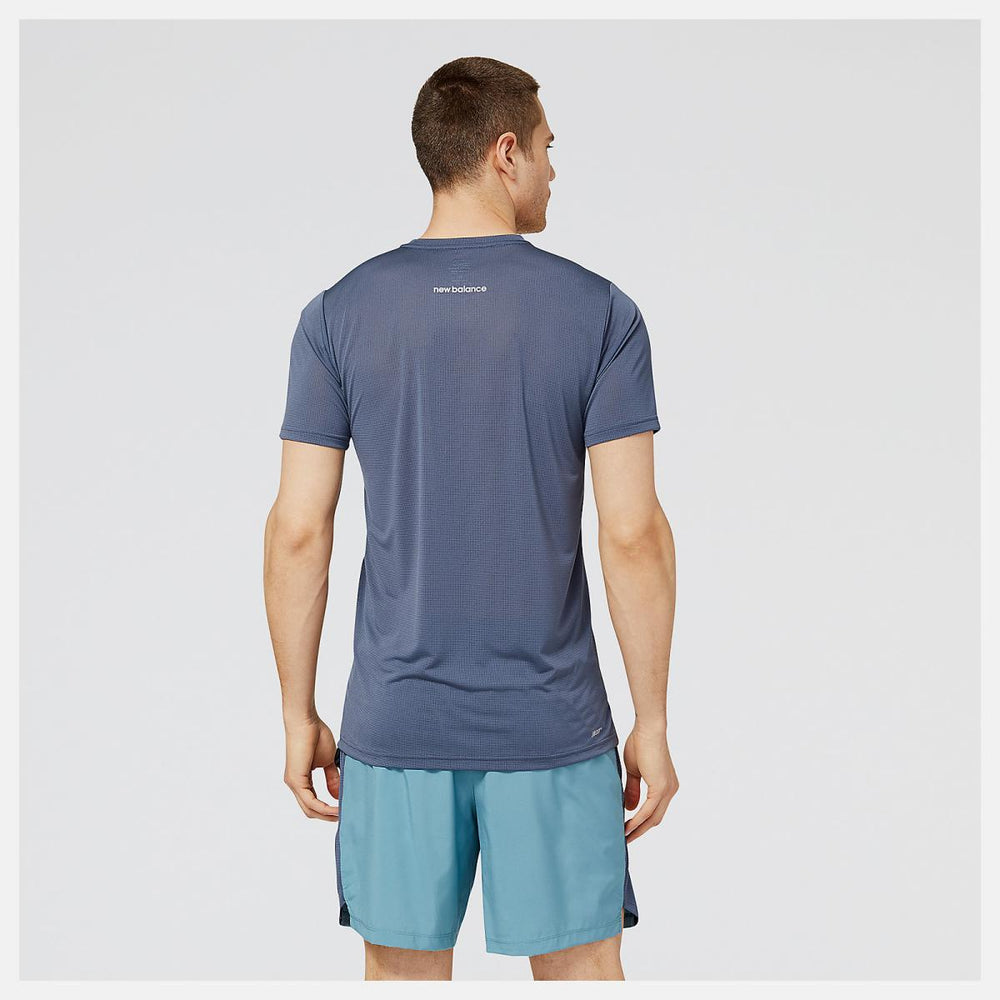 Shirts | Men New Balance Accelerate Short Sleeve Thunder