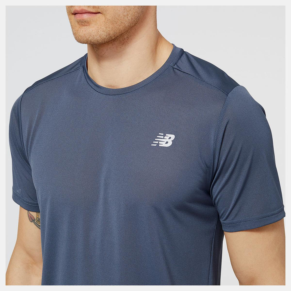 Shirts | Men New Balance Accelerate Short Sleeve Thunder