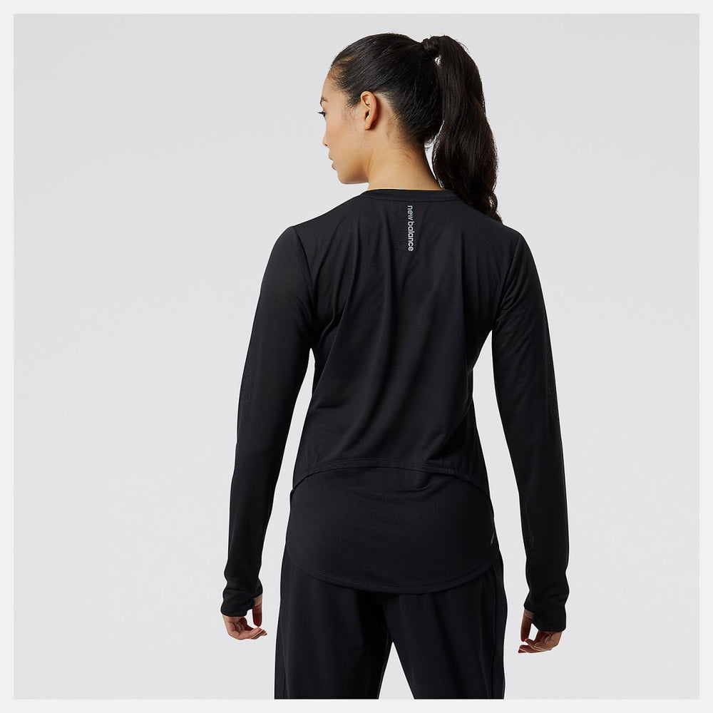 Shirts | Women New Balance Accelerate Long Sleeve Top Black