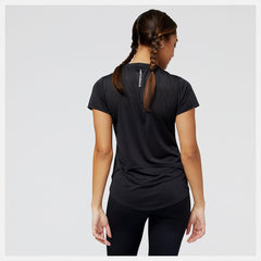 Shirts | Women New Balance Accelerate Short Sleeve Top Black
