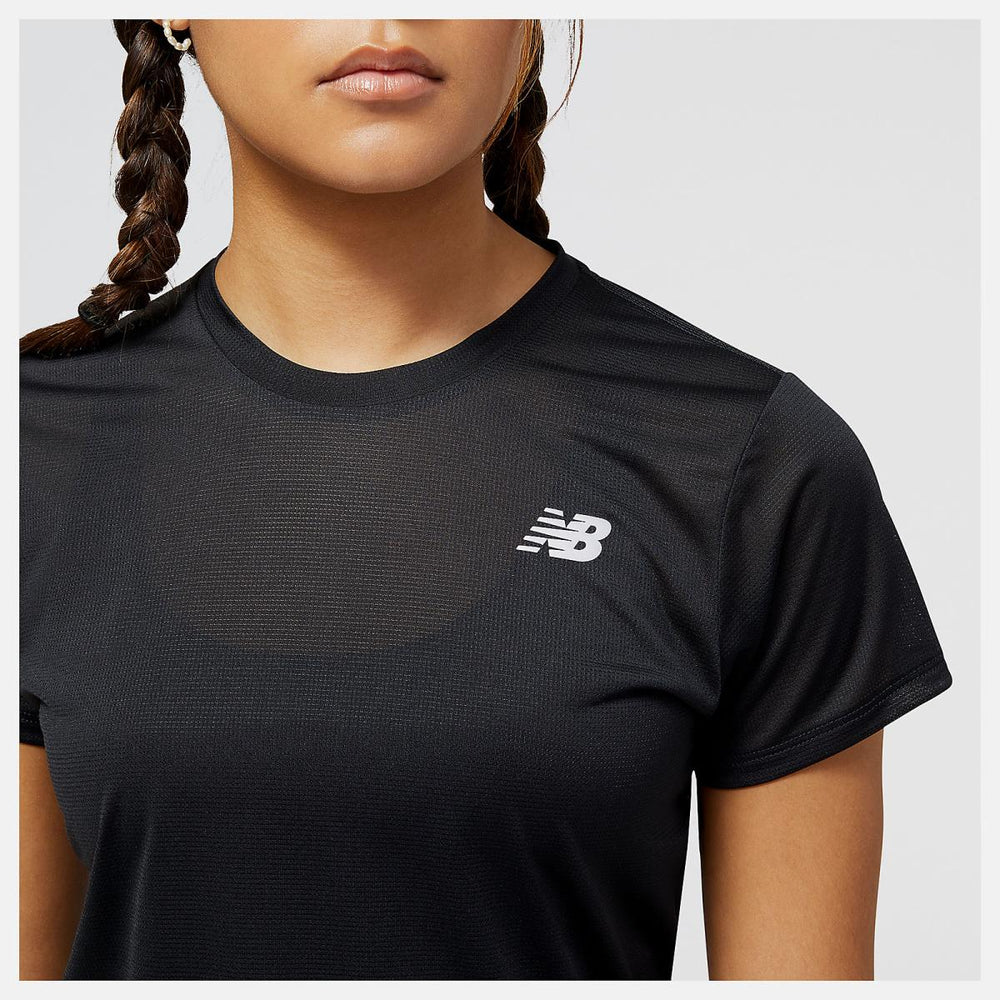 Shirts | Women New Balance Accelerate Short Sleeve Top Black