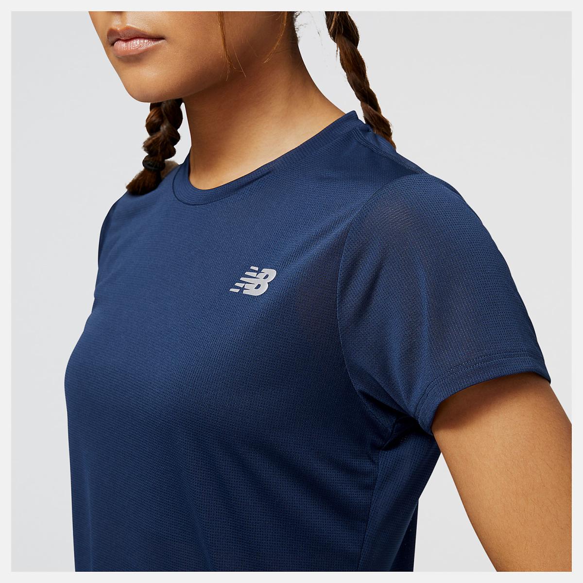 Shirts | Women New Balance Accelerate Short Sleeve Top Natural Indigo