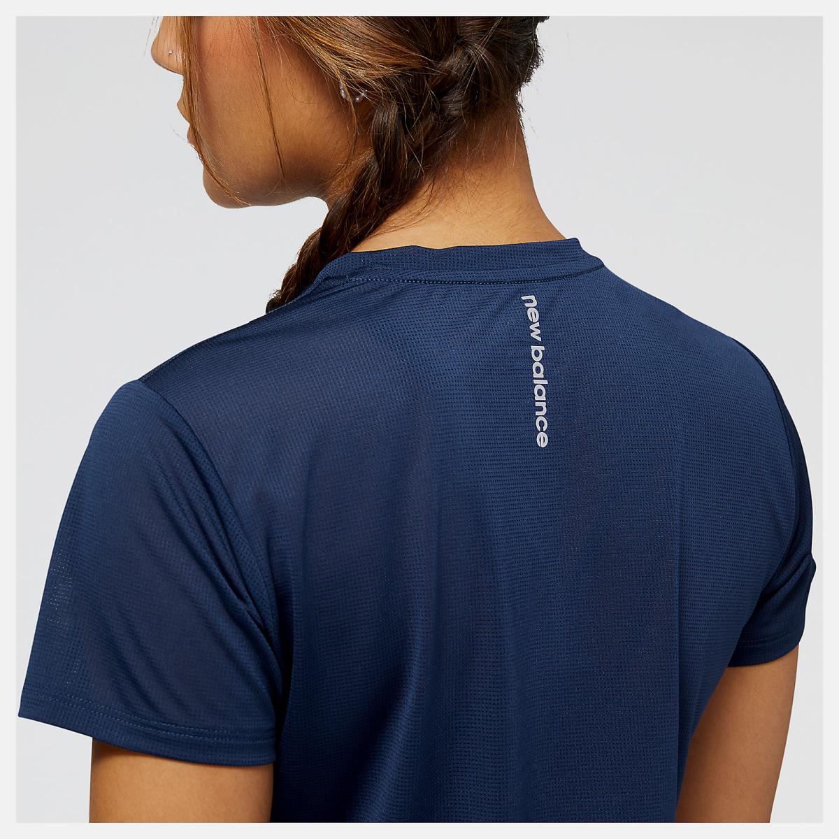 Shirts | Women New Balance Accelerate Short Sleeve Top Natural Indigo