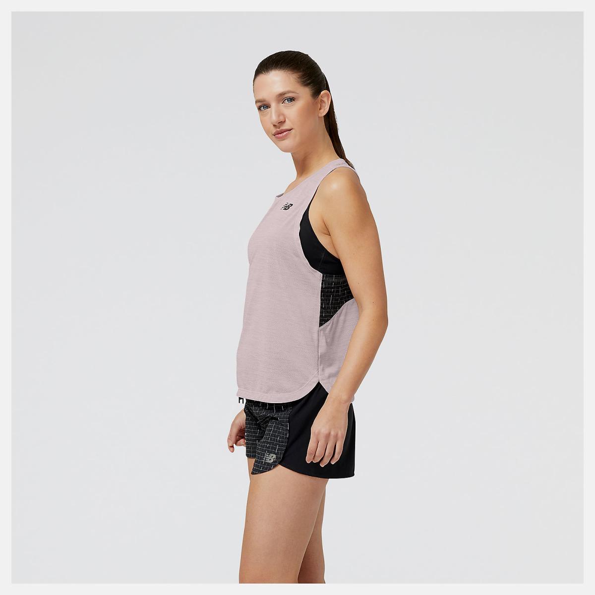 Shirts | Women New Balance Impact Run Luminous Tank Stone Pink Heather