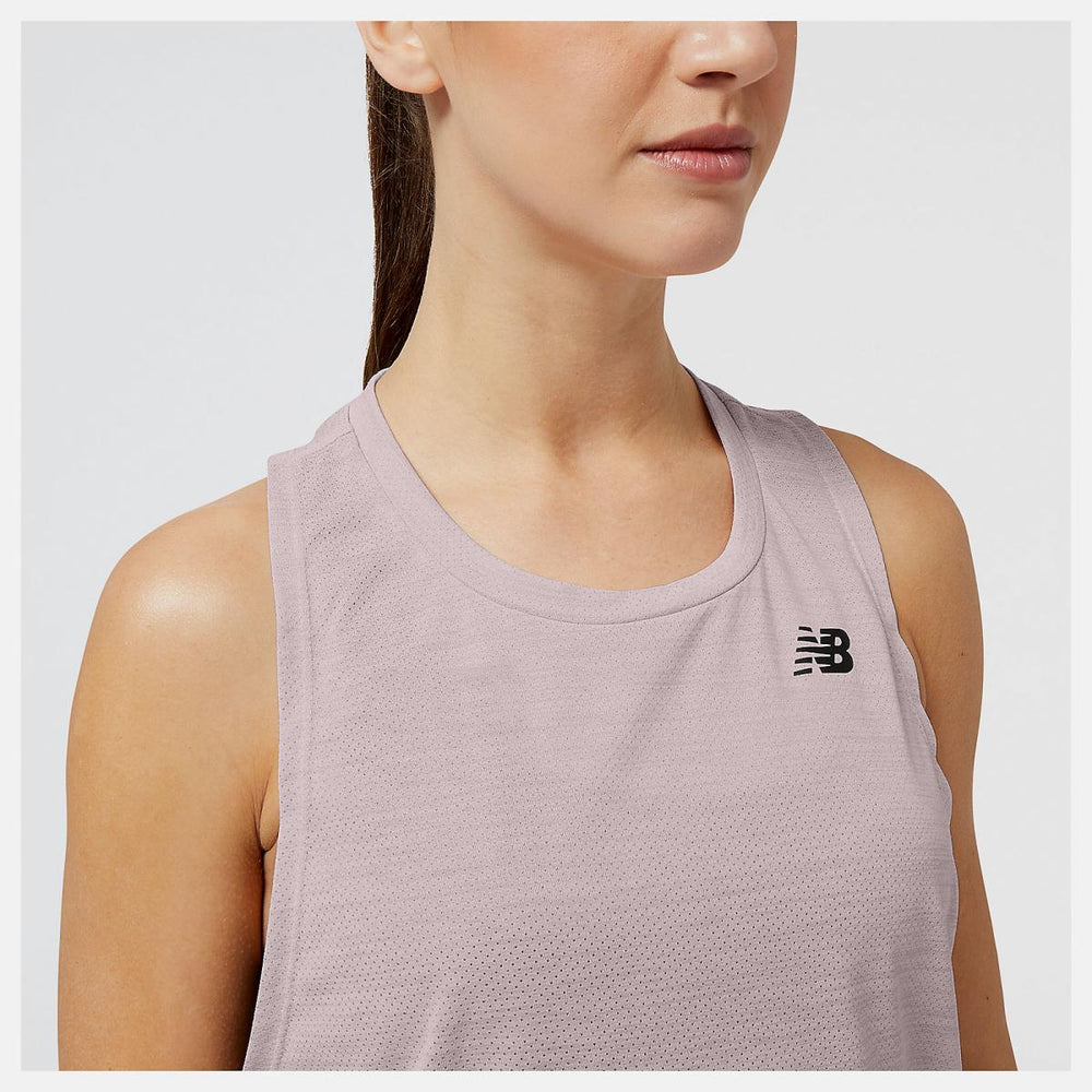 Shirts | Women New Balance Impact Run Luminous Tank Stone Pink Heather