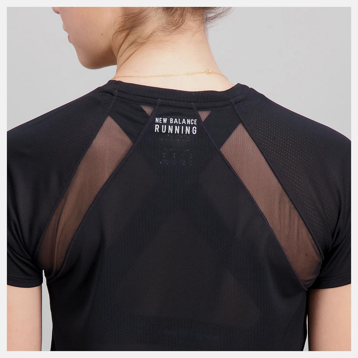 Shirts | Women New Balance Impact Run Short Sleeve Black