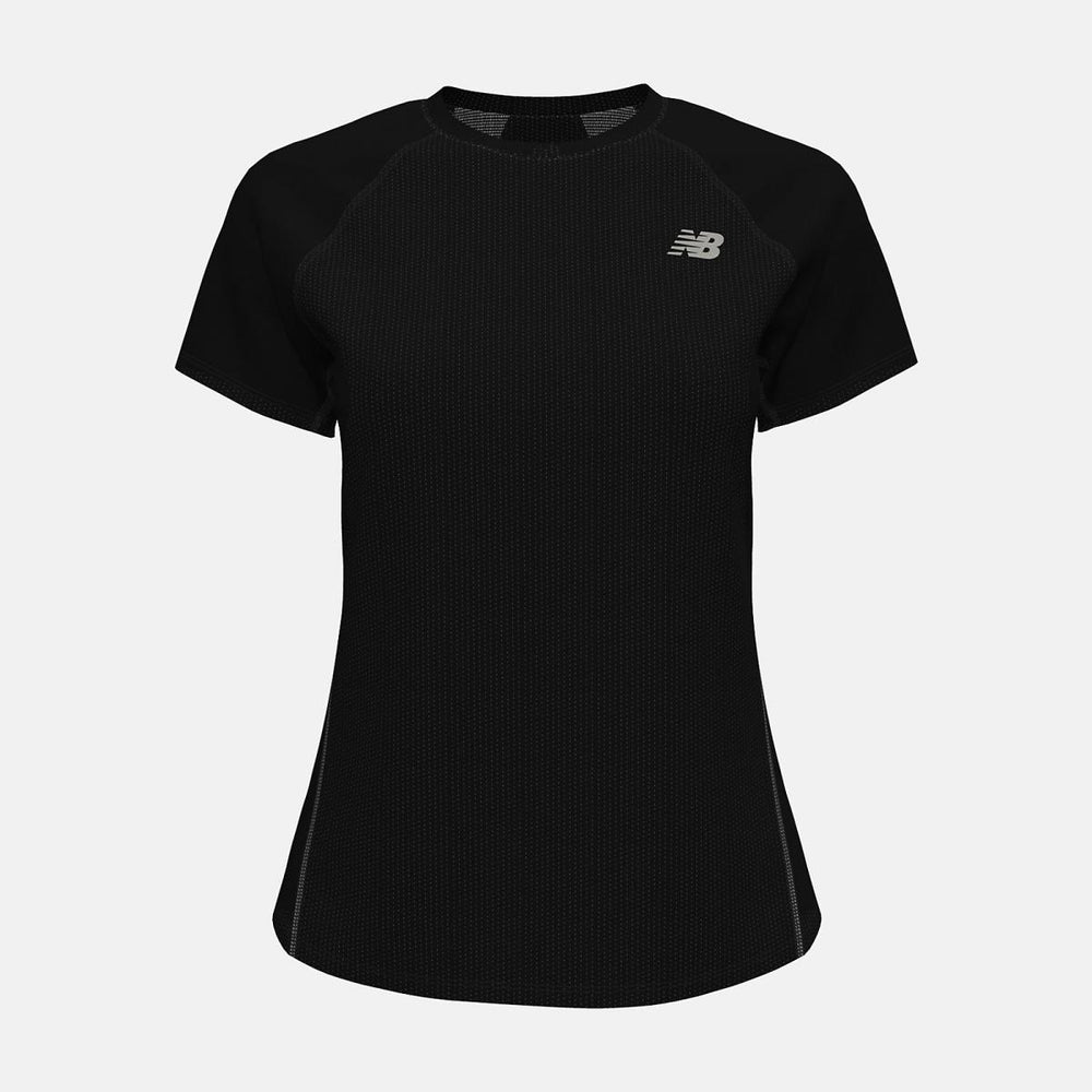 Shirts | Women New Balance Impact Run Short Sleeve Black