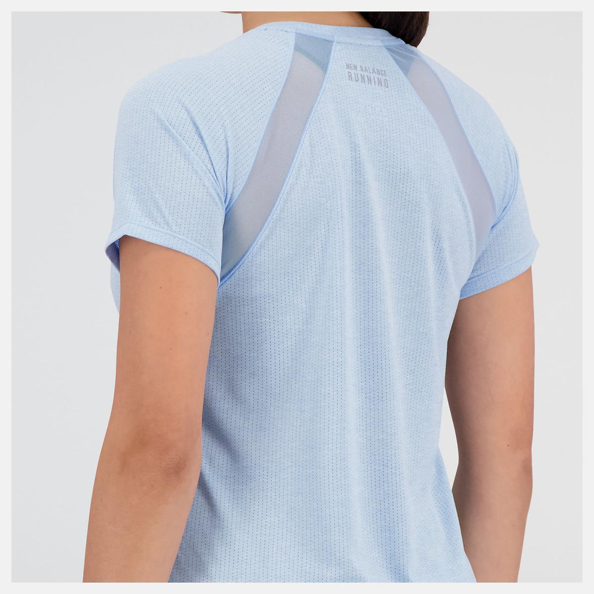 Shirts | Women New Balance Impact Run Short Sleeve Blue Haze Heather