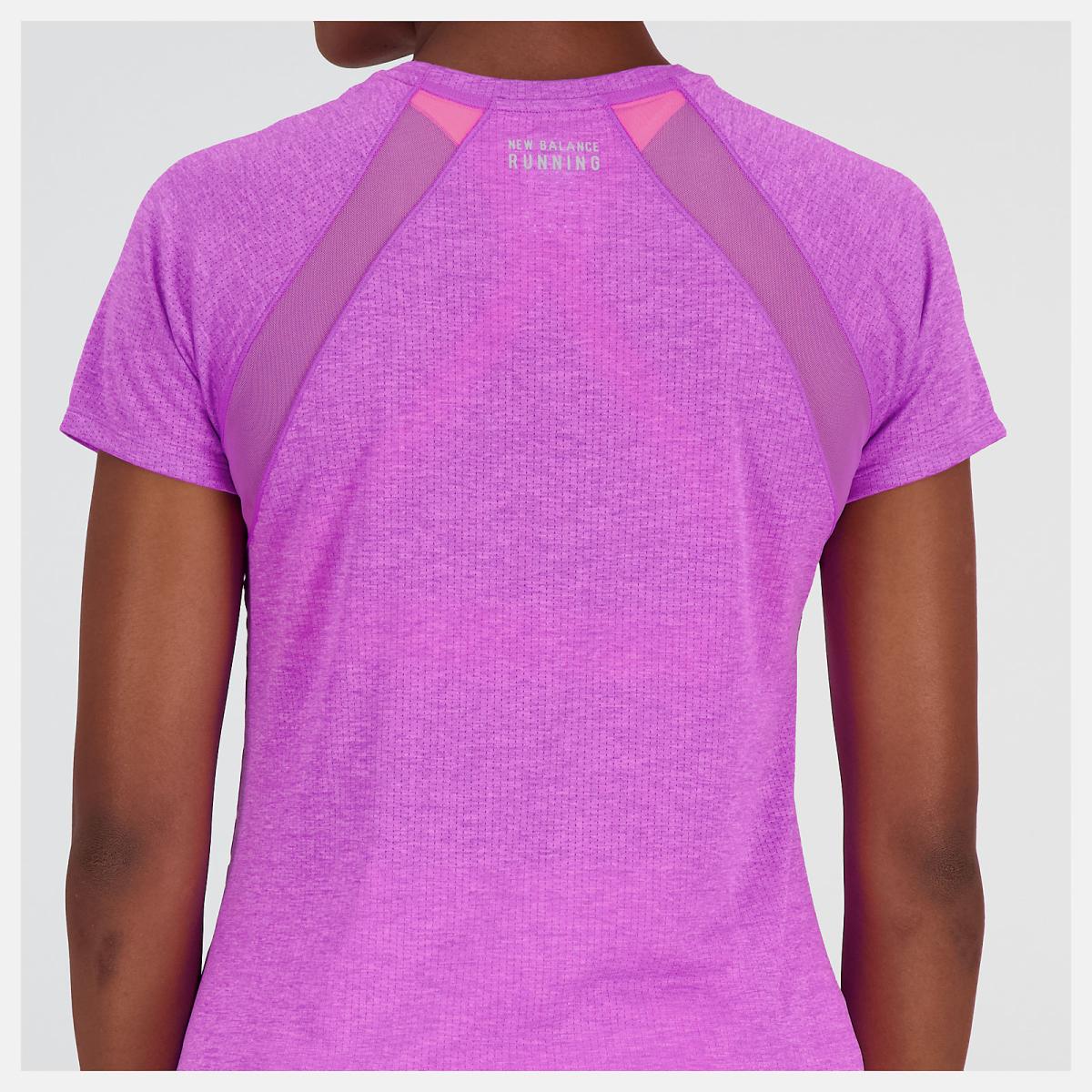 Shirts | Women New Balance Impact Run Short Sleeve Cosmic Rose Heather