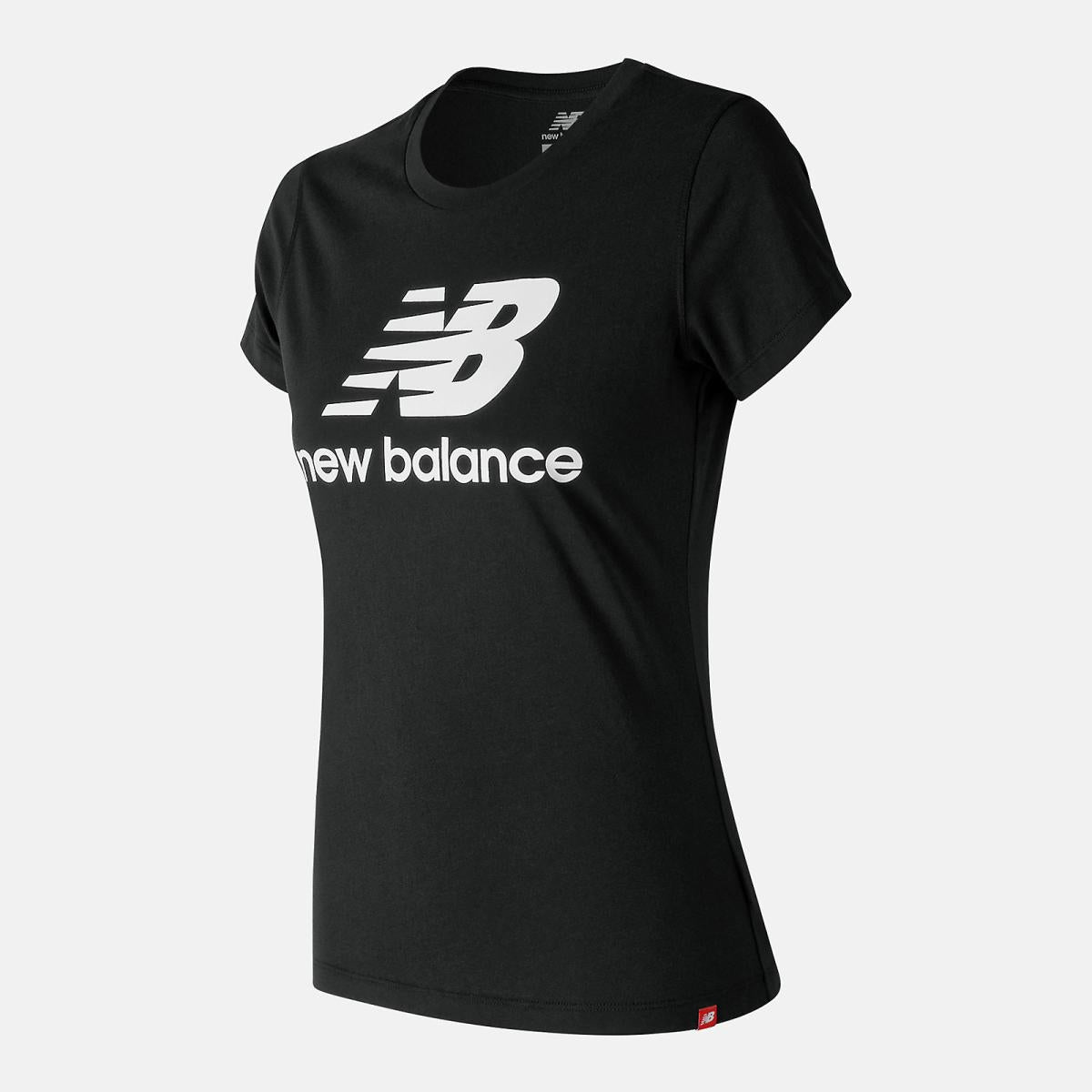Shirts | Women New Balance NB Essentials Stacked Logo Tee Black