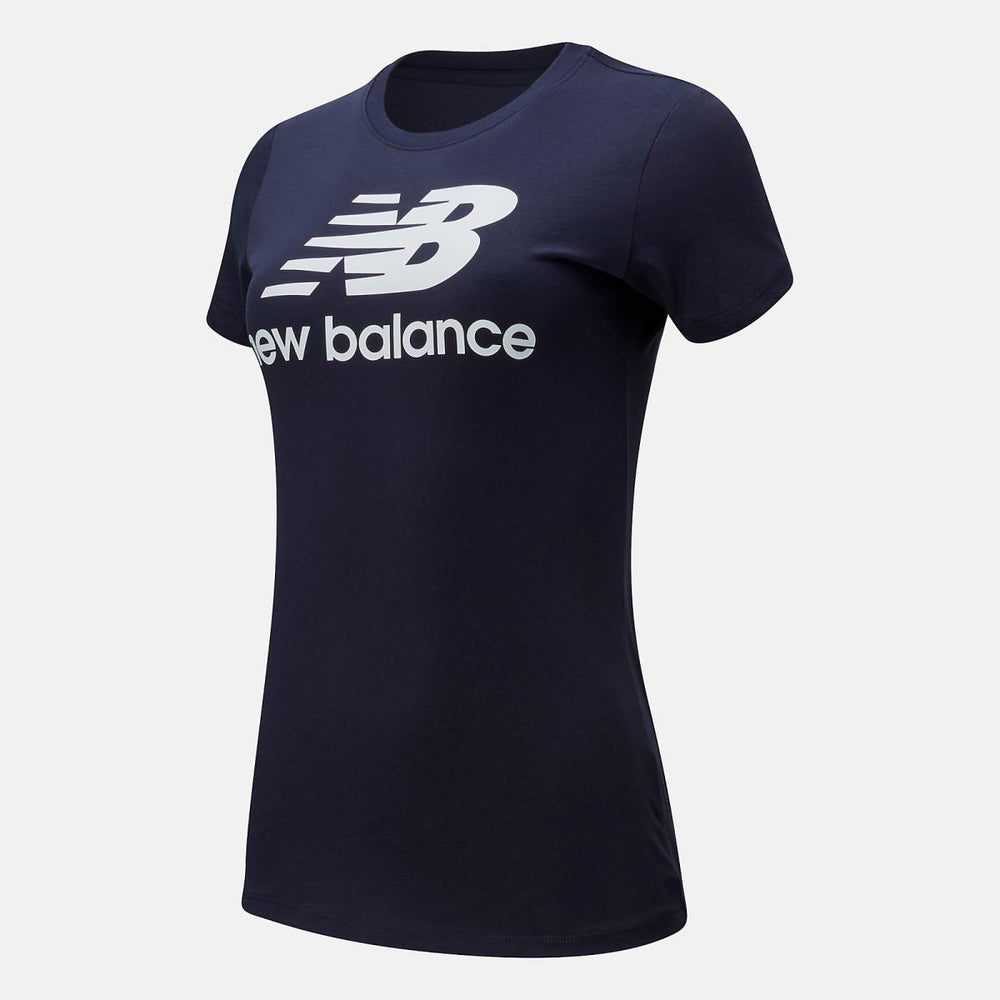 Shirts | Women New Balance NB Essentials Stacked Logo Tee Eclipse