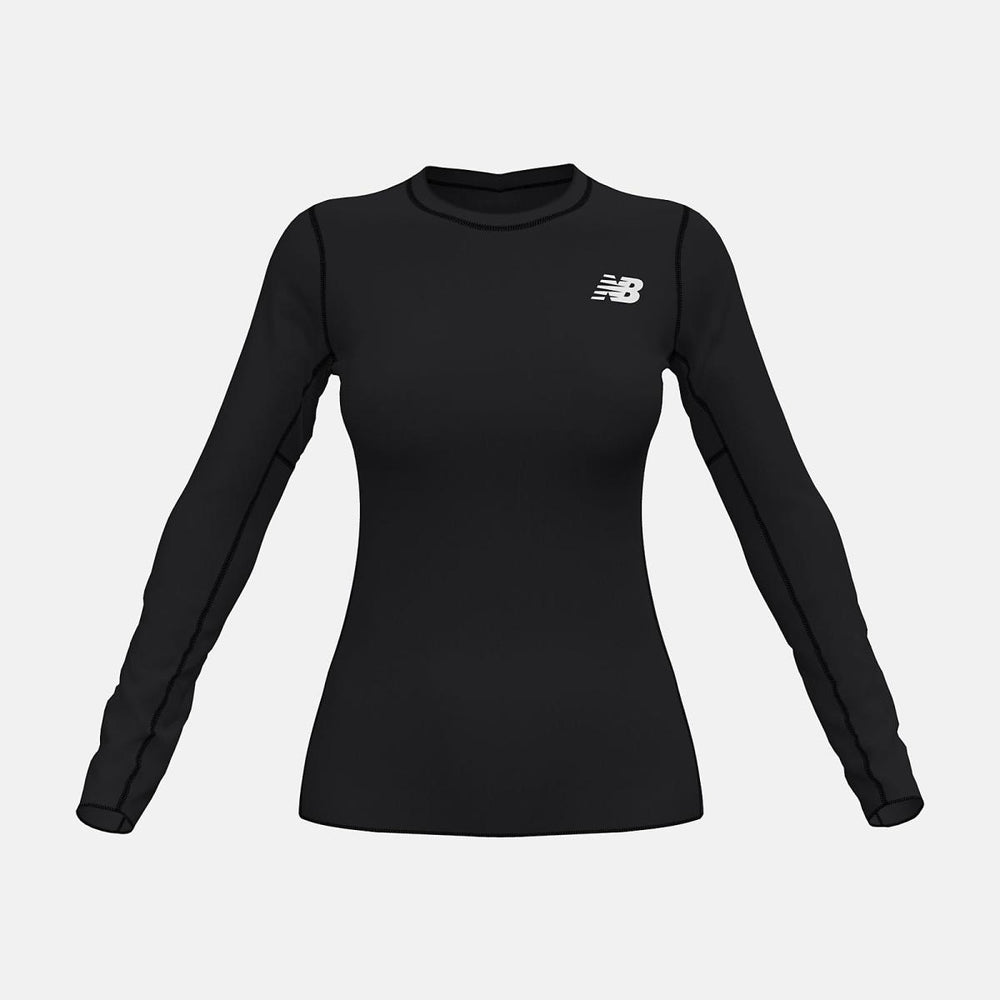 Shirts | Women New Balance W Baselayer Long Sleeve Top Team Black