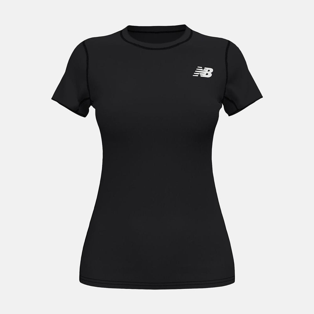 Shirts | Women New Balance W Baselayer Short Sleeve Top Team Black