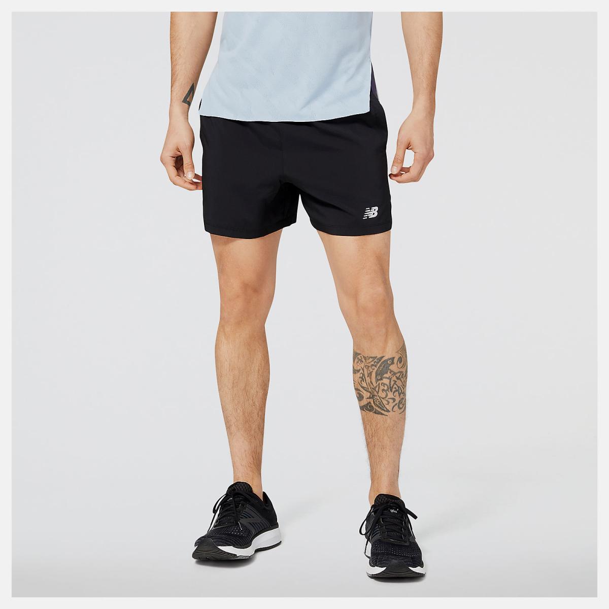 Shorts | Men New Balance Accelerate 5 Inch Short Black