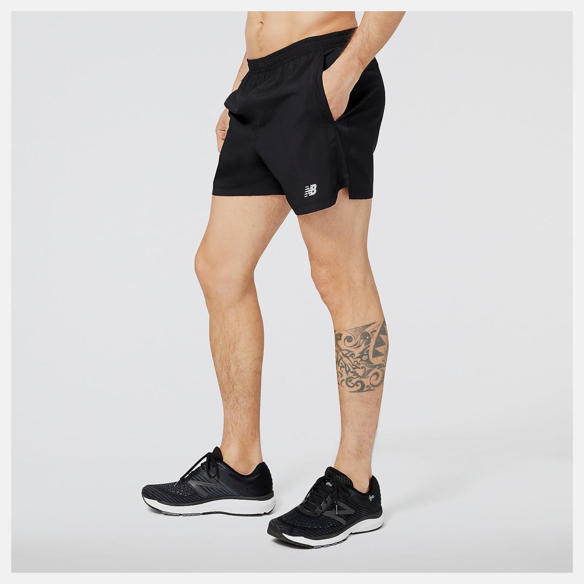 Shorts | Men New Balance Accelerate 5 Inch Short Black
