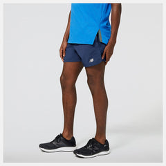 Shorts | Men New Balance Accelerate 5 Inch Short Natural Indigo
