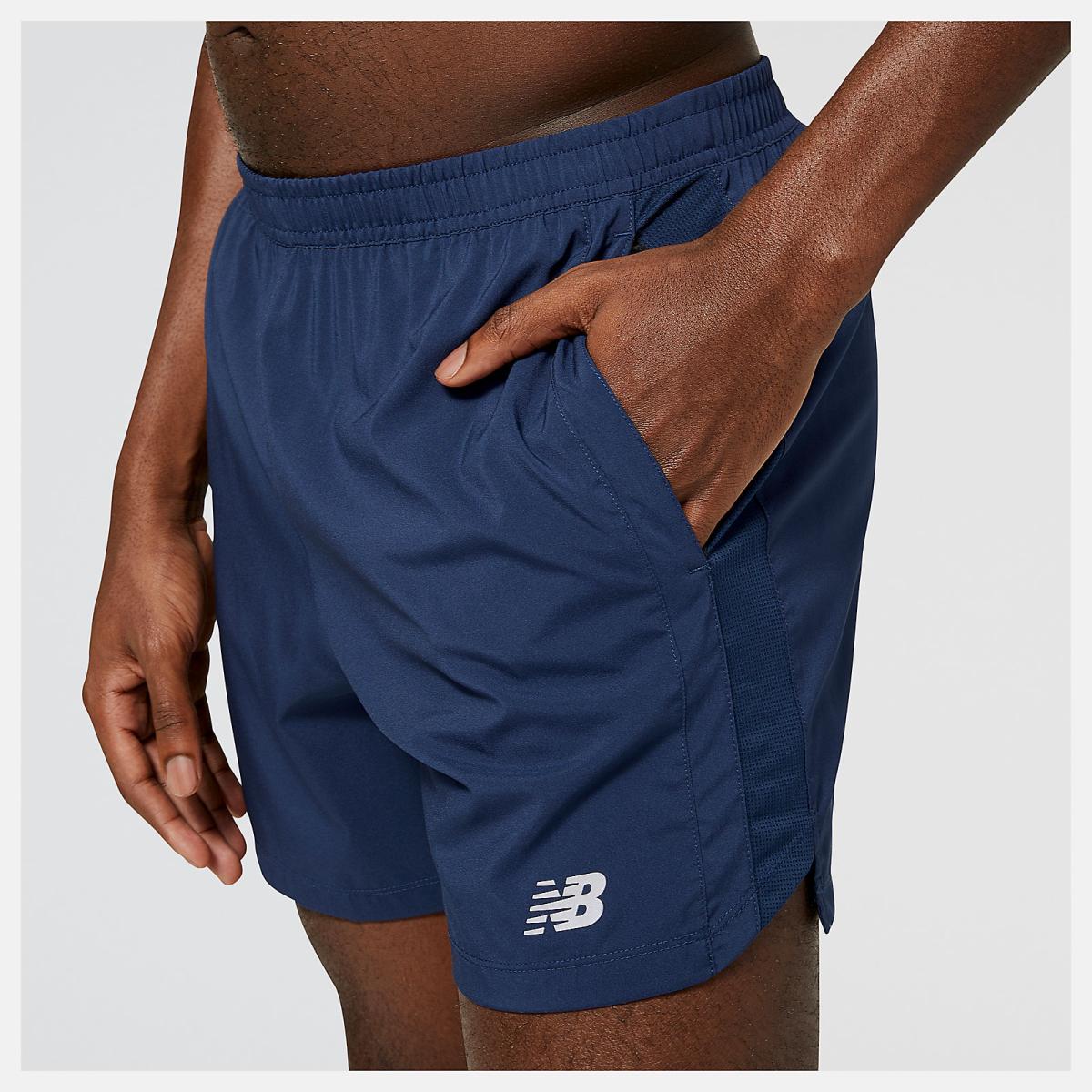 Shorts | Men New Balance Accelerate 5 Inch Short Natural Indigo