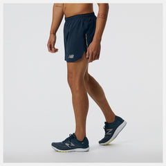 Shorts | Men New Balance Impact Run 5 Inch Short Natural Indigo
