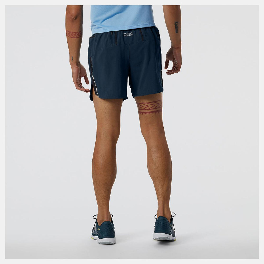 Shorts | Men New Balance Impact Run 5 Inch Short Natural Indigo
