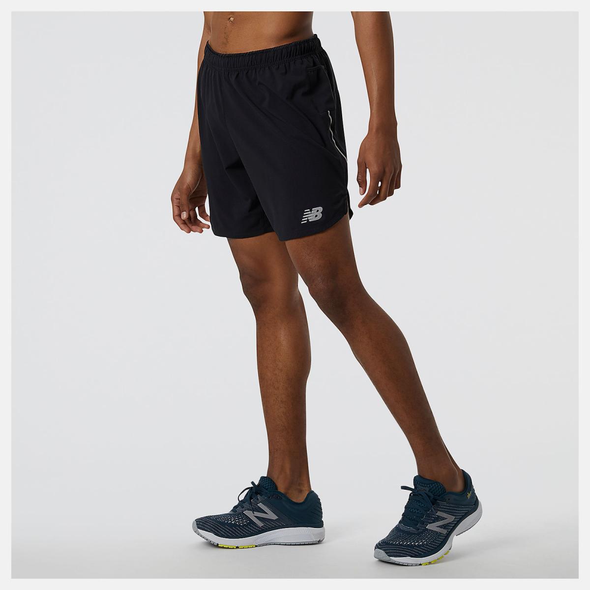 Shorts | Men New Balance Impact Run 7 Inch Short Black