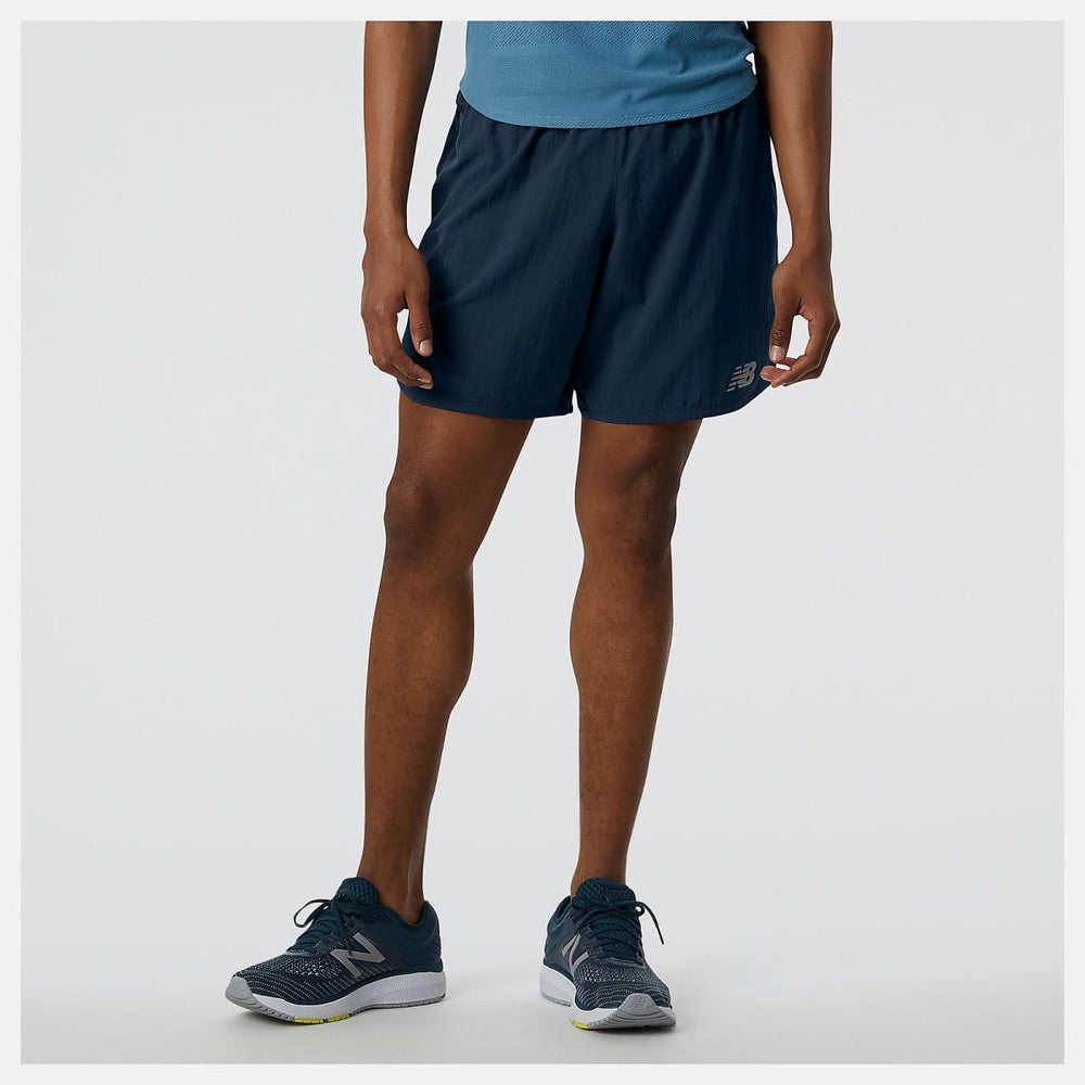 Shorts | Men New Balance Impact Run 7 Inch Short Natural Indigo