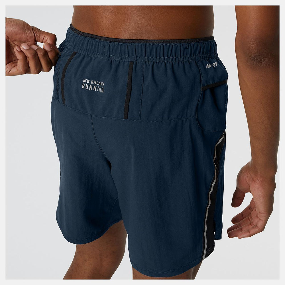 Shorts | Men New Balance Impact Run 7 Inch Short Natural Indigo