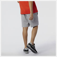 Shorts | Men New Balance NB Essentials Stacked Logo Short Athletic Grey