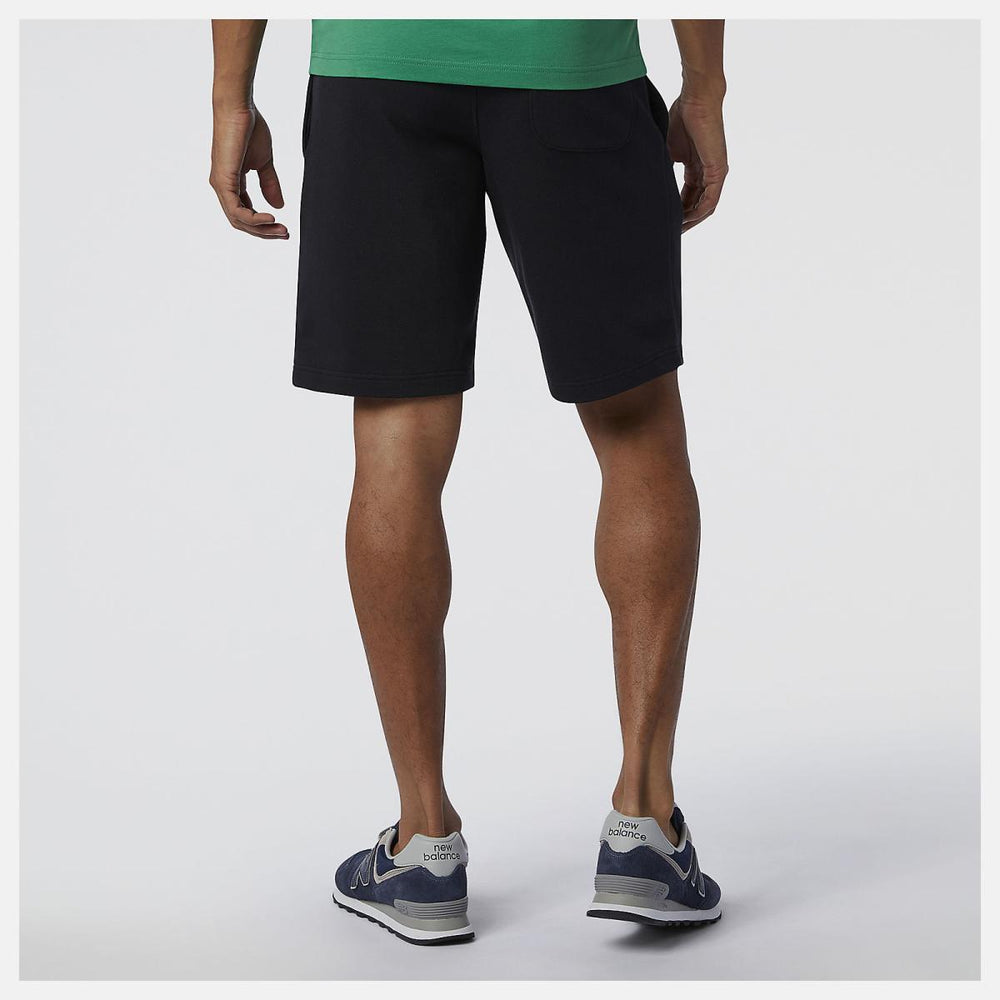 Shorts | Men New Balance NB Essentials Stacked Logo Short Black