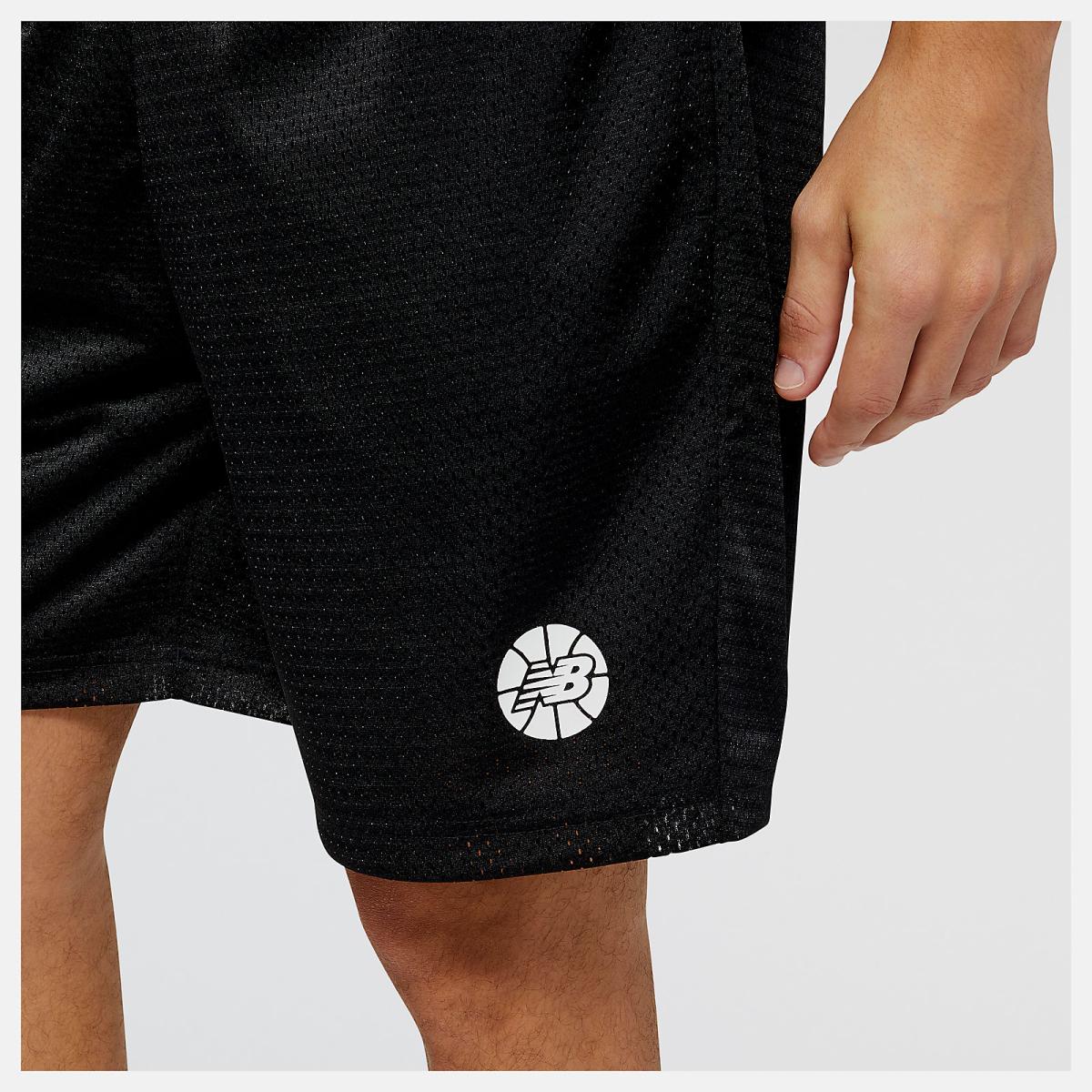 Shorts | Men New Balance NB Hoops Fundamentals Short Black