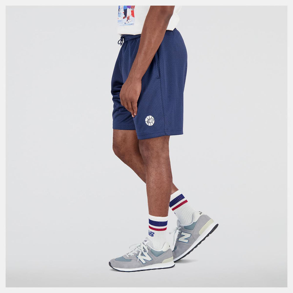 Shorts | Men New Balance NB Hoops Fundamentals Short Nb Navy