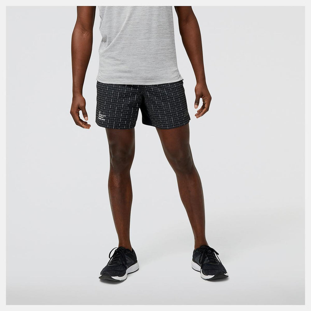 Shorts | Men New Balance NYC Marathon Training Impact Run Luminous 6 Inch Short Black