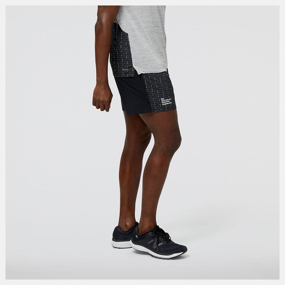 Shorts | Men New Balance NYC Marathon Training Impact Run Luminous 6 Inch Short Black