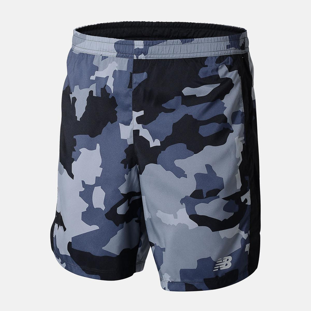 Shorts | Men New Balance Printed Accelerate 7 Inch Short Thunder